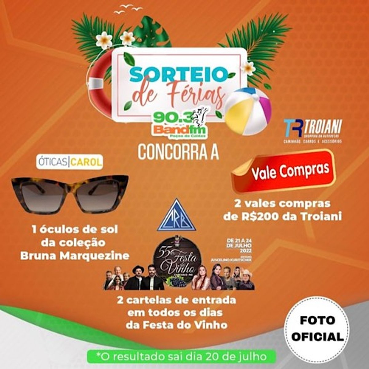 Band FM promove ação voltada às férias no Sul de Minas Gerais
