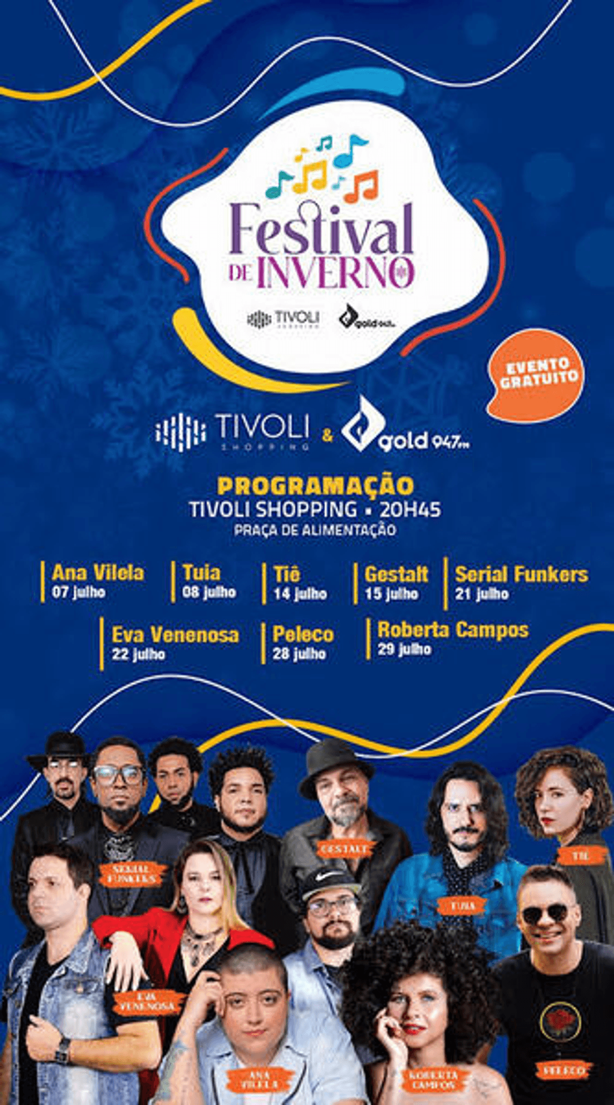 FM Gold promove Festival de Inverno em shopping de Americana (SP)