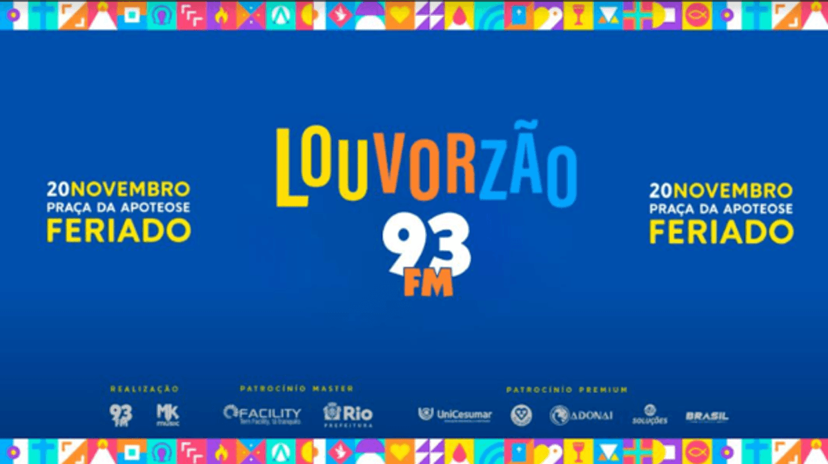 93 FM realiza mais uma edição do Louvorzão 93 no Rio de Janeiro