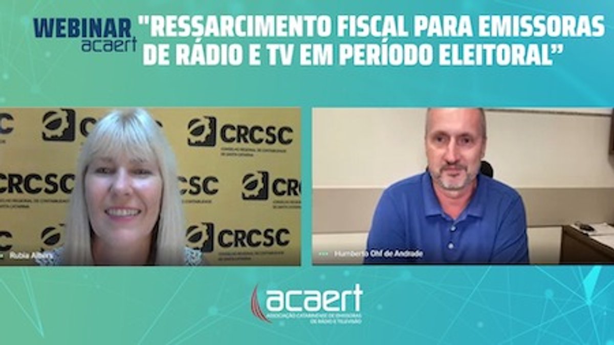 Webinar realizado pela ACAERT orienta radiodifusores sobre compensação fiscal do horário eleitoral político