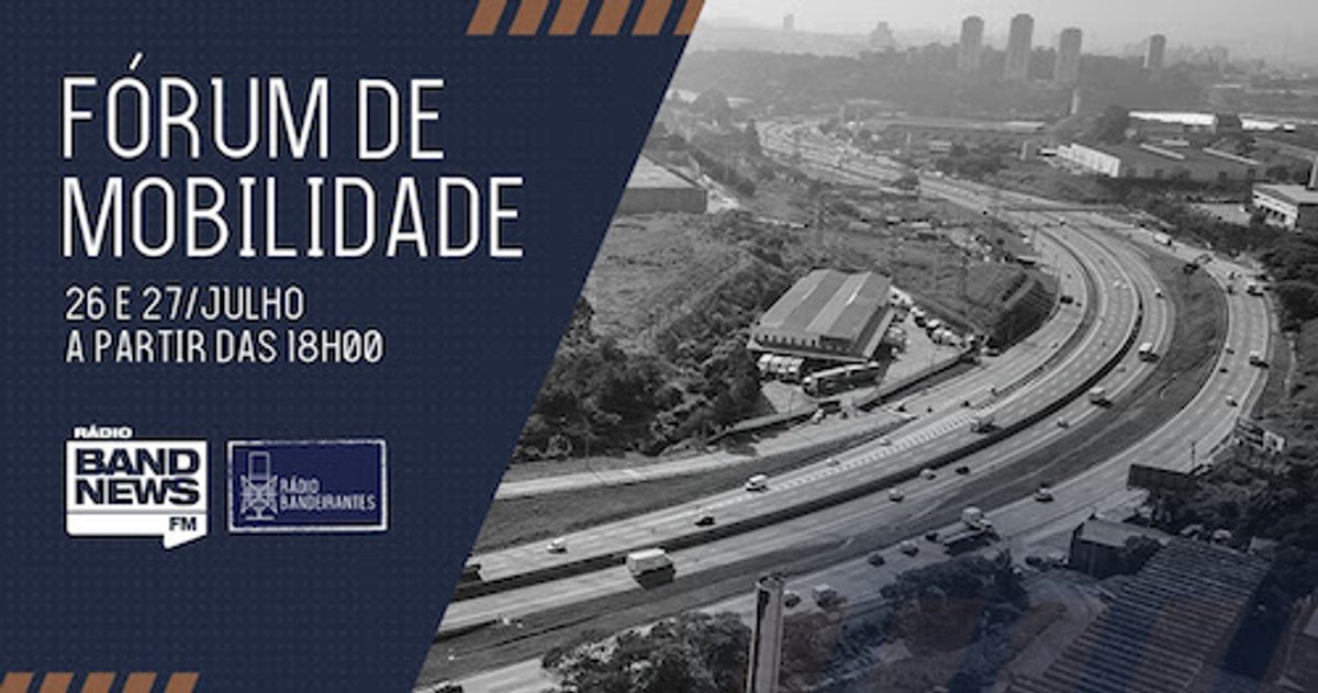 Rádios do Grupo Bandeirantes promovem Fórum de Mobilidade em formato virtual na capital paulista