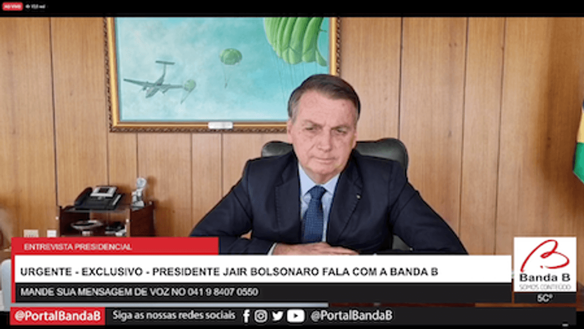 Bolsonaro concede entrevistas a diferentes emissoras de rádio. Entradas tem gerado pautas políticas
