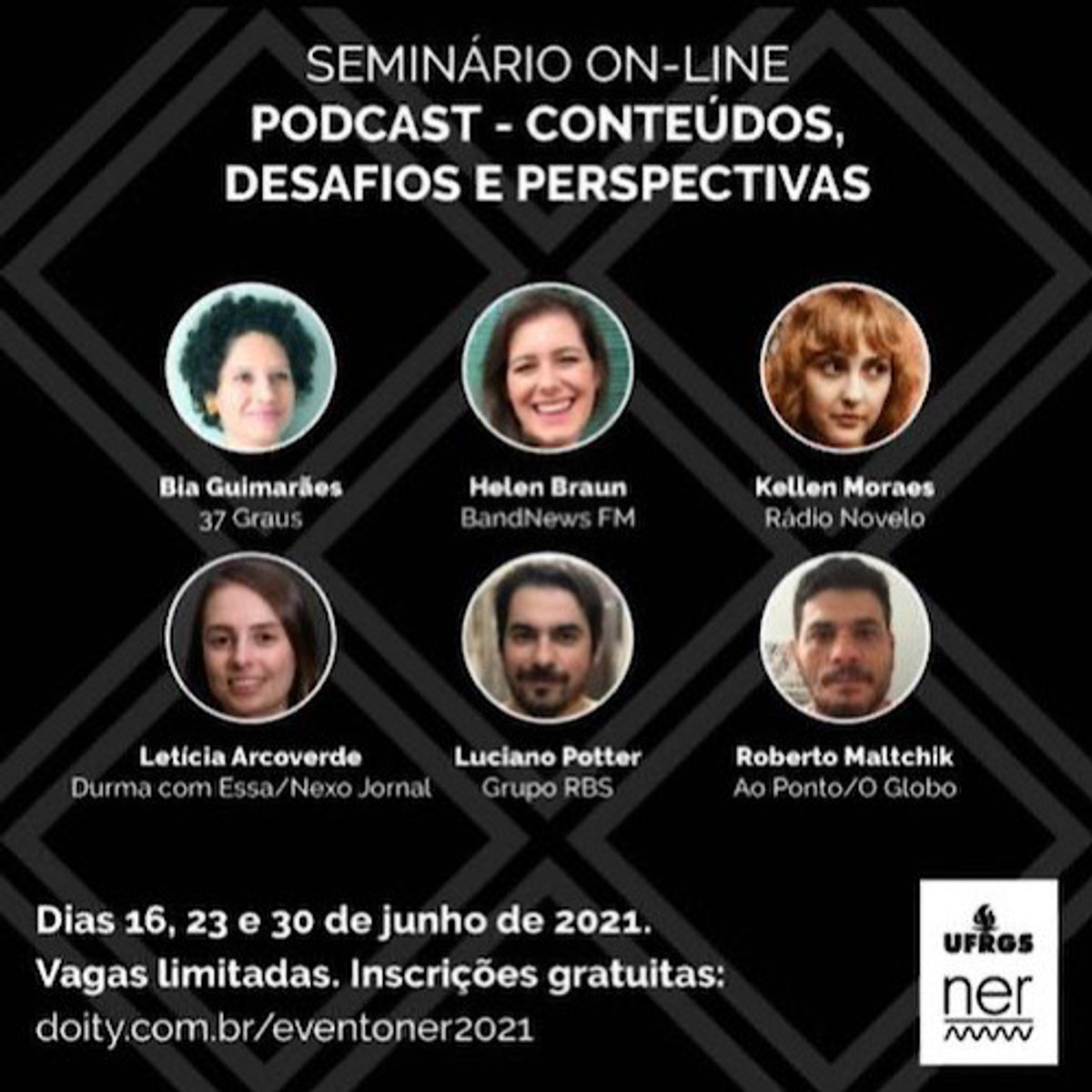 Evento gratuito sobre podcast será realizado neste mês pelo Núcleo de Estudos de Rádio da UFRGS