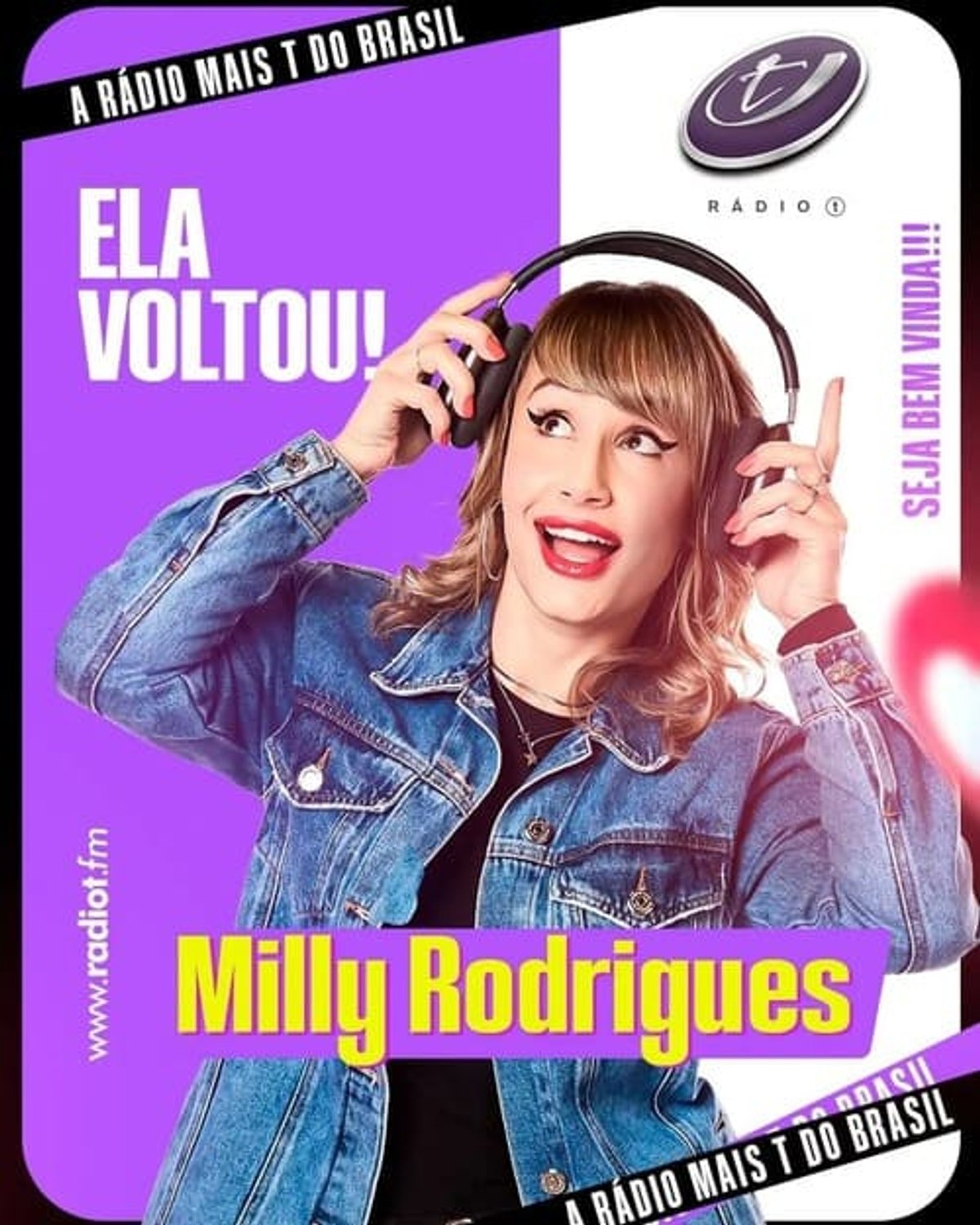Rádio T FM amplia equipe e passa a contar com a radialista Milly Rodrigues em Curitiba (PR)