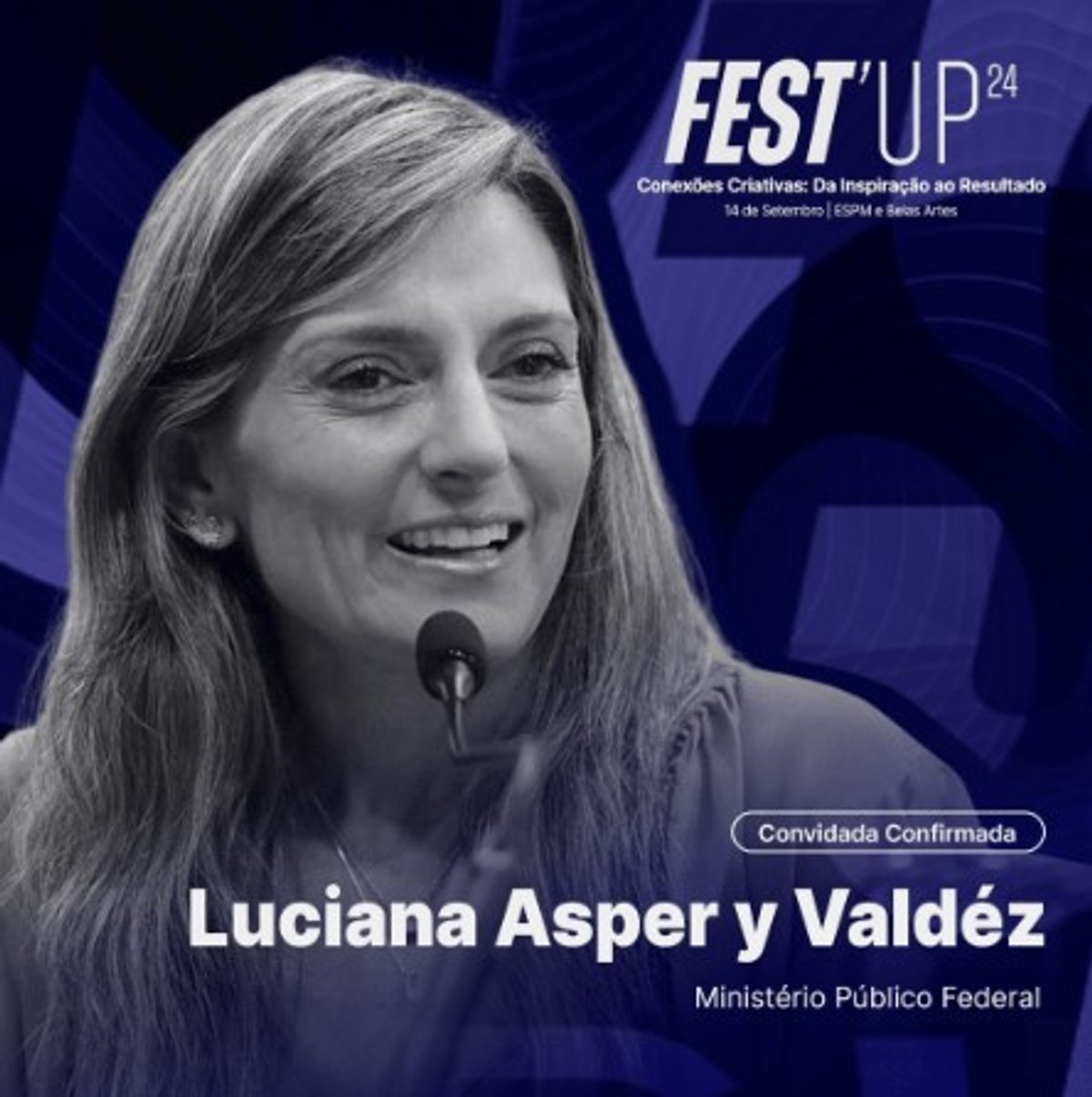 Luciana Asper y Valdés ministra oficina de integridade no Fest'UP 2024 em São Paulo