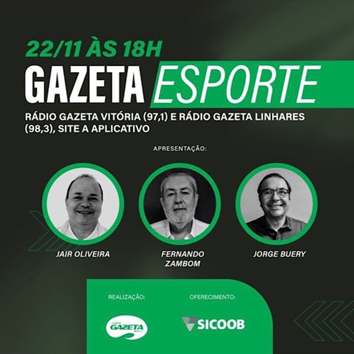 Rádio Gazeta FM estreia programa esportivo em Vitória (ES)