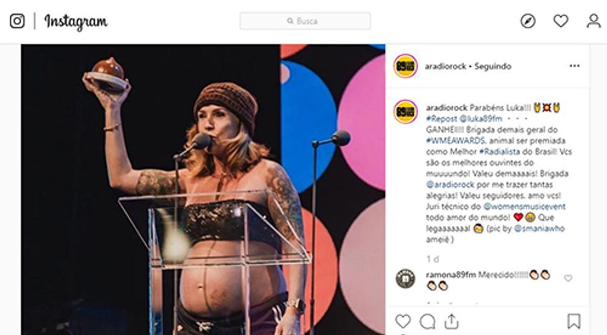 Luka, da 89 FM A Rádio Rock, é eleita a melhor radialista no WME Awards 2019