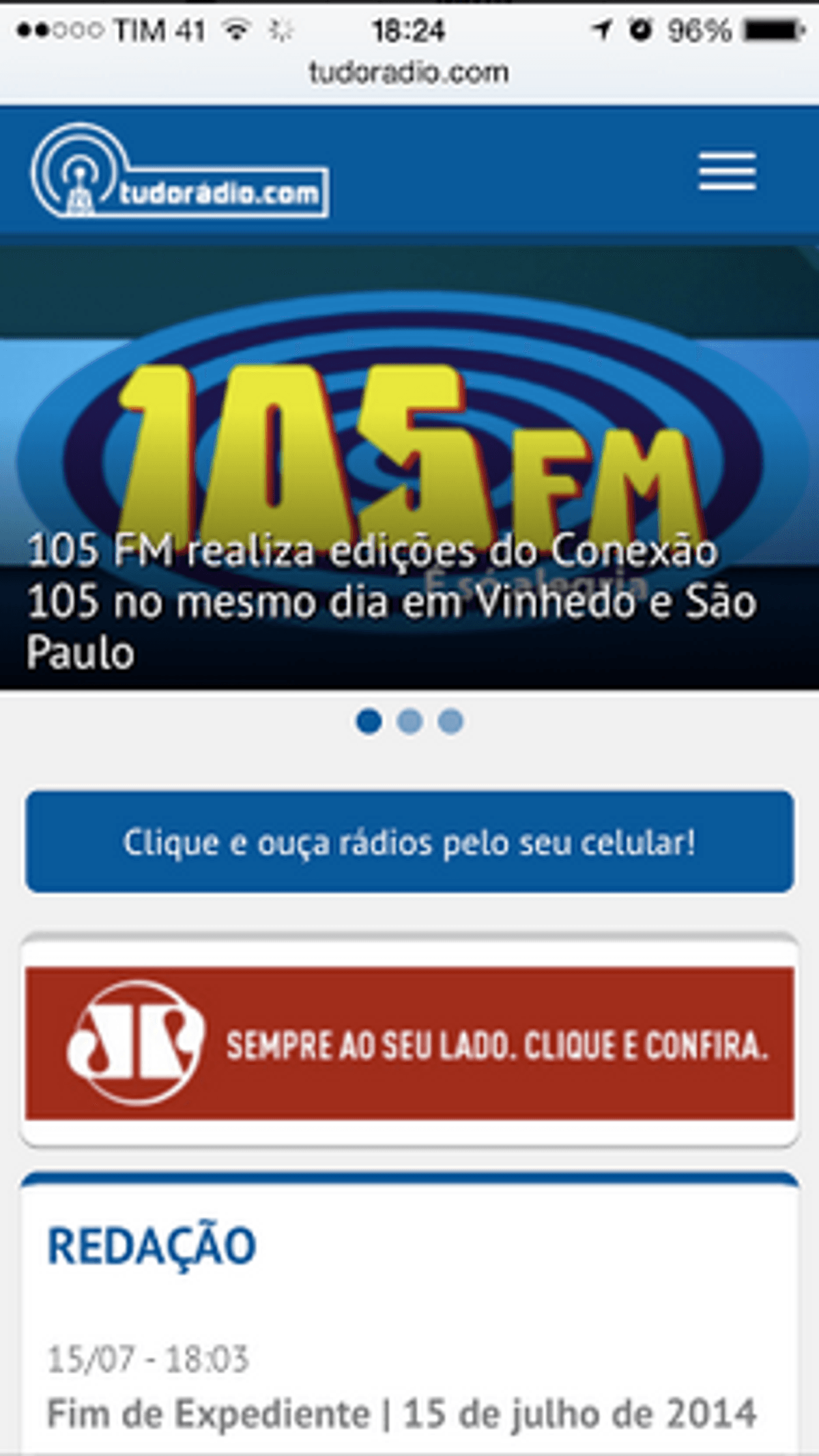 Extra: Tudo Rádio lança portal mobile e amplia envio de notícias aos visitantes cadastrados