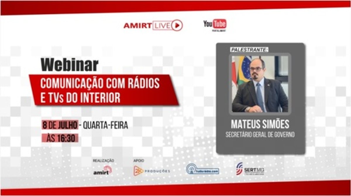 Live da Amirt aborda a comunicação com rádios e emissoras de televisão do interior