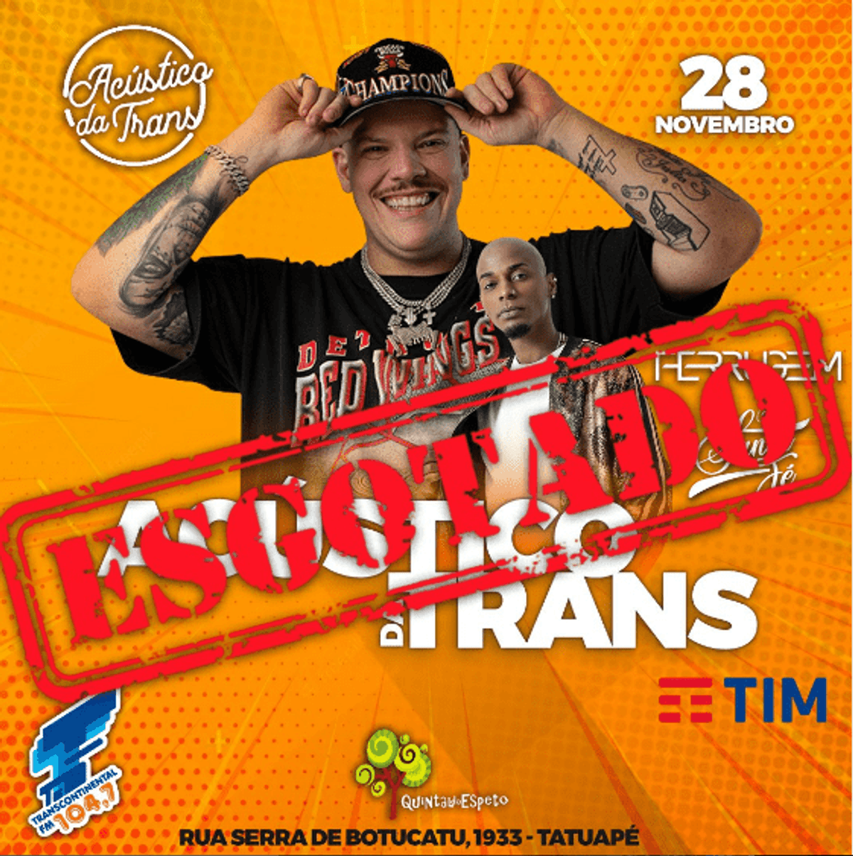 Transcontinental FM anuncia que ingressos para Acústico da Trans deste mês estão esgotados