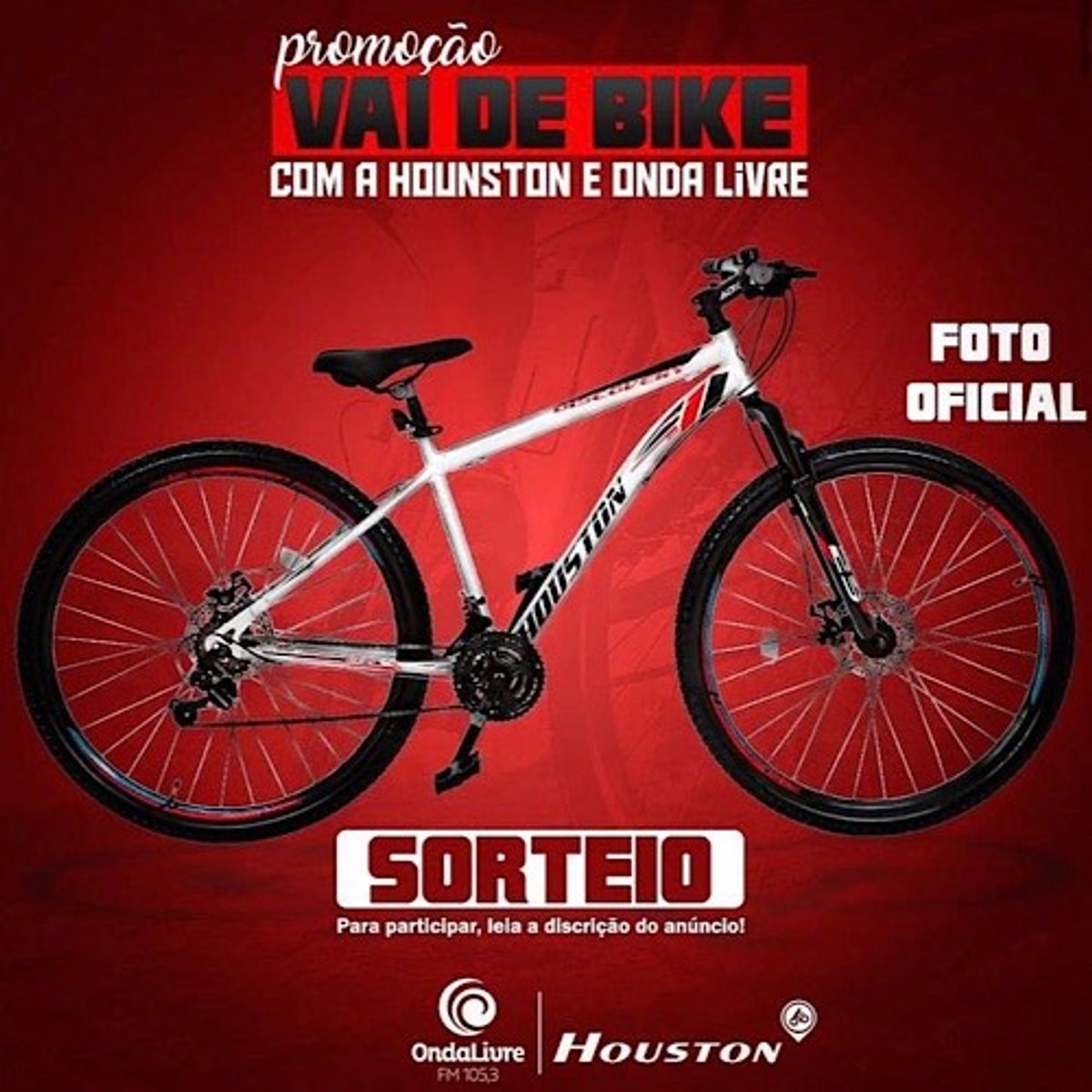 Onda Livre FM realiza nesta sexta-feira (1) o sorteio de uma bicicleta