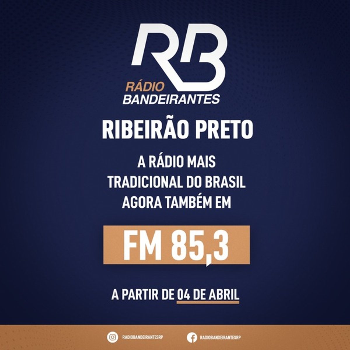 Rádio Bandeirantes estreia no dial FM de Ribeirão Preto (SP) no próximo dia 4