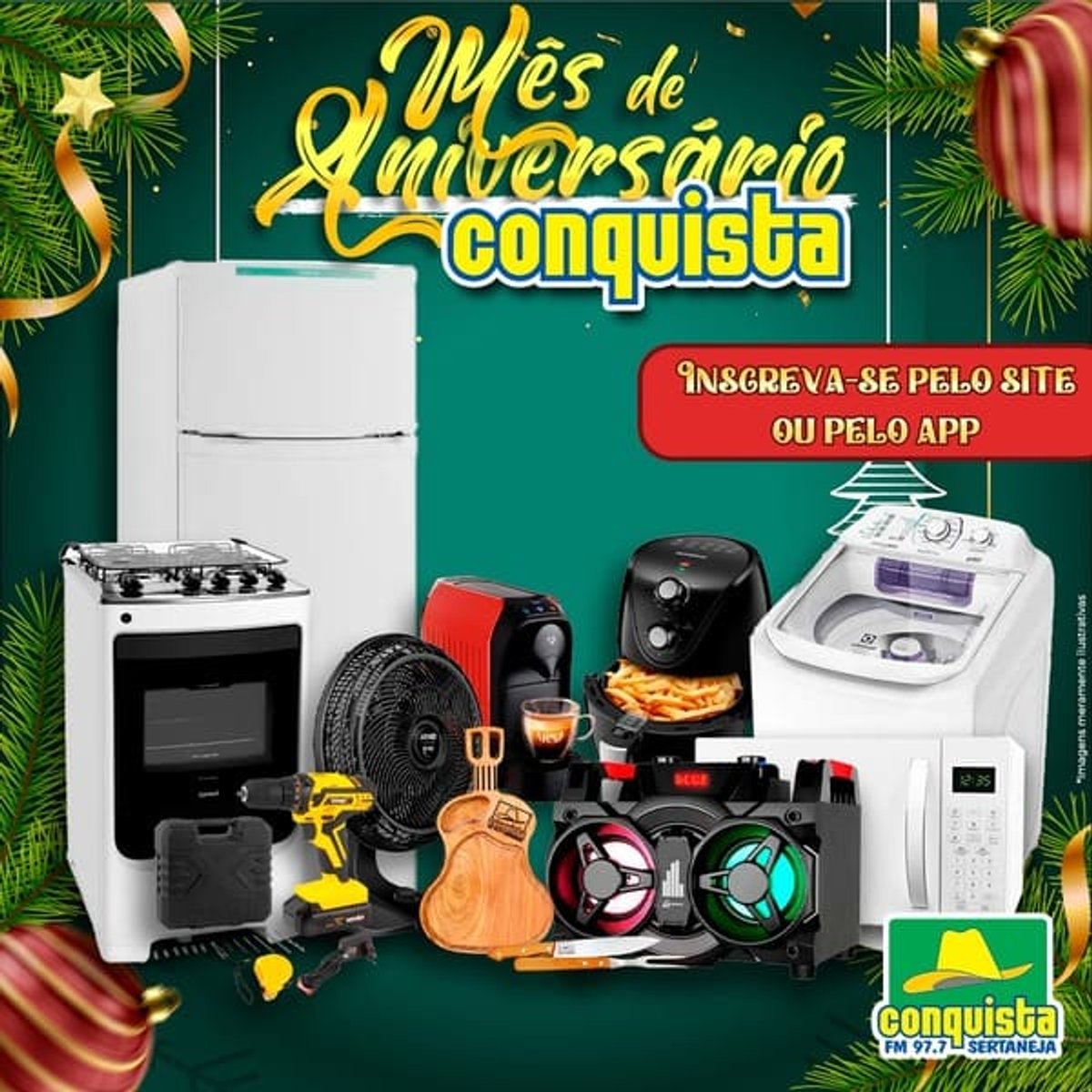 Conquista FM completa 43 anos no ar em Ribeirão Preto (SP) e realiza sorteios de prêmios