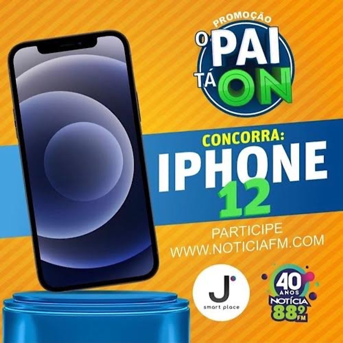 Notícia FM inicia ação voltada ao Dia dos Pais e sorteia um iPhone 12