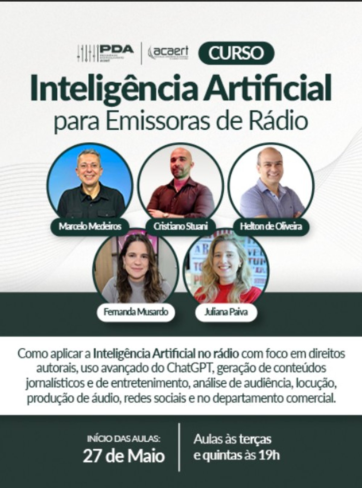 ACAERT lança curso de Inteligência Artificial para emissoras catarinenses