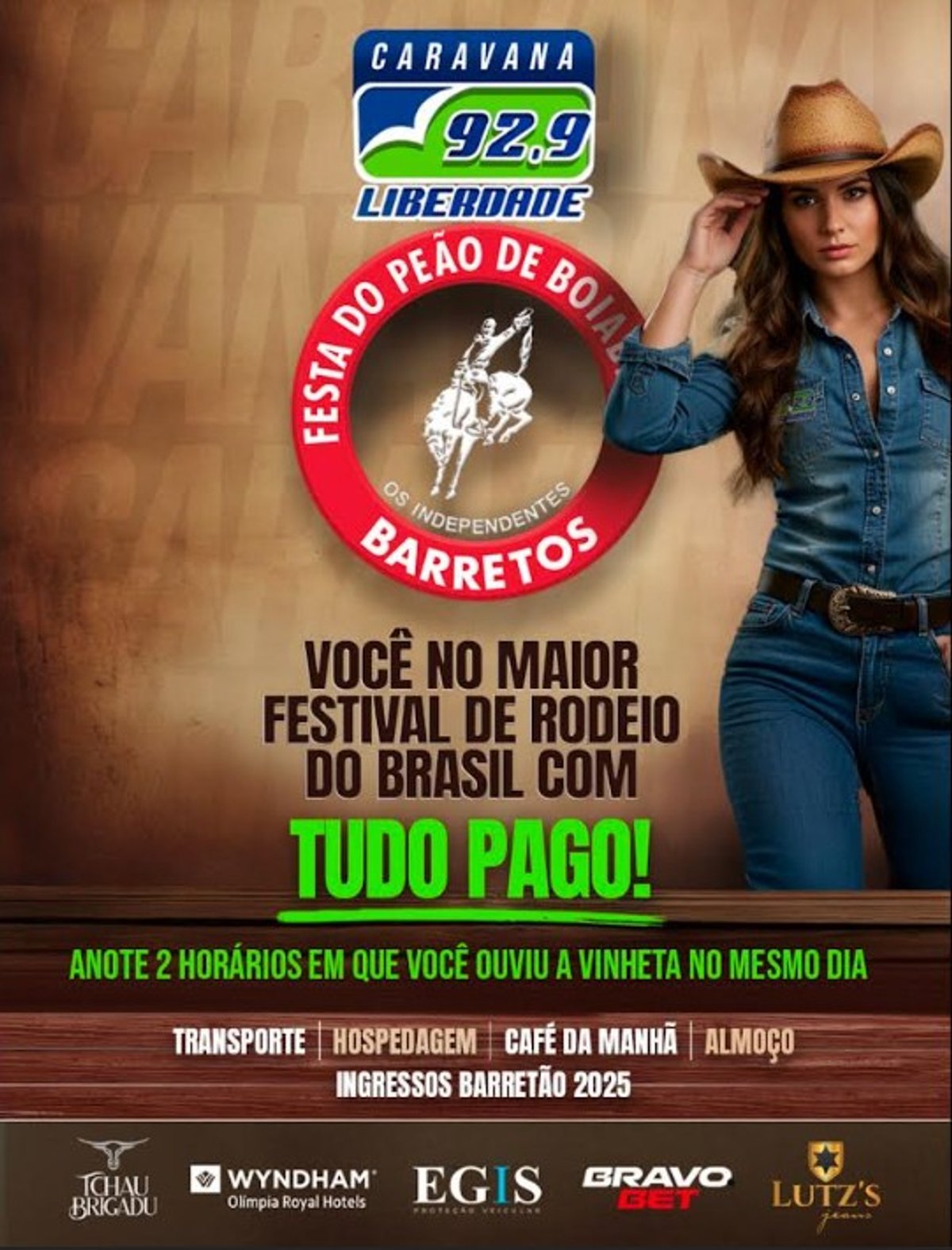 Liberdade FM realiza cobertura especial da Festa do Peão de Barretos com transmissões ao vivo e caravana de ouvintes