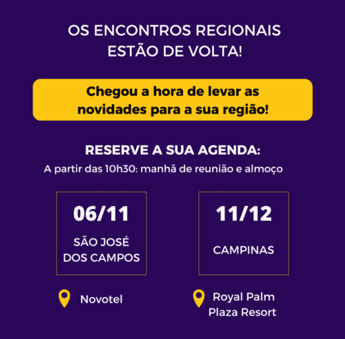 AESP anuncia datas para Encontros Regionais em São José dos Campos (SP) e Campinas (SP)