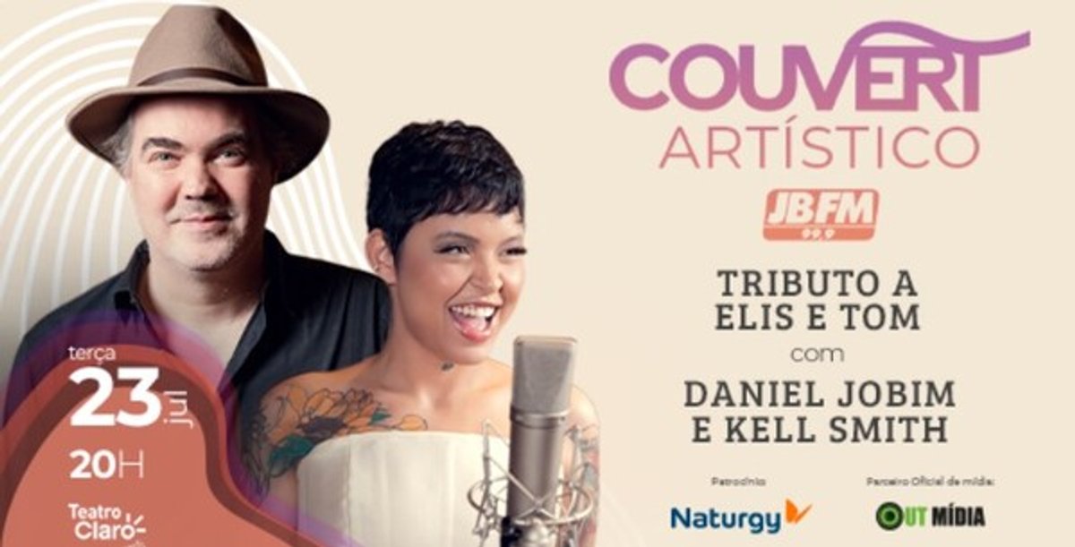 Daniel Jobim e Kell Smith homenageiam Elis Regina e Tom Jobim no Couvert Artístico JBFM