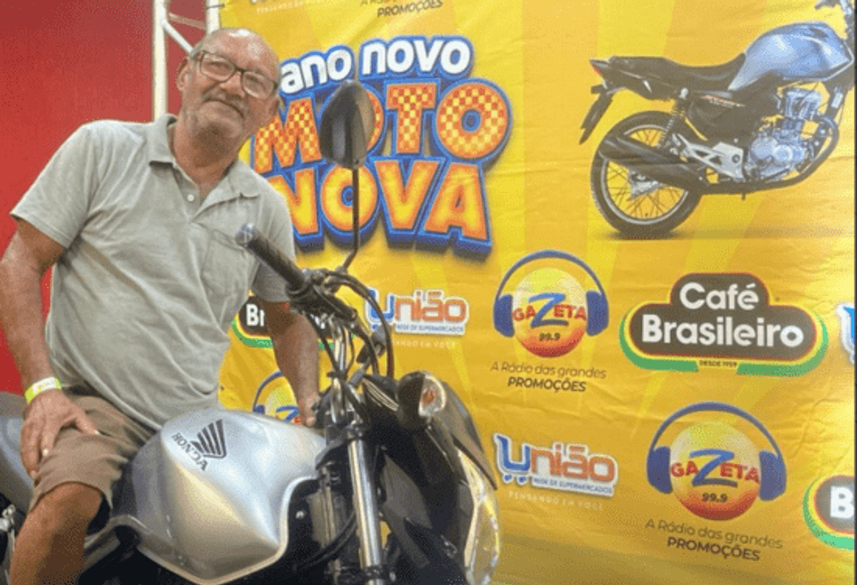 Gazeta FM realiza sorteio de uma moto zero quilômetro em Cuiabá