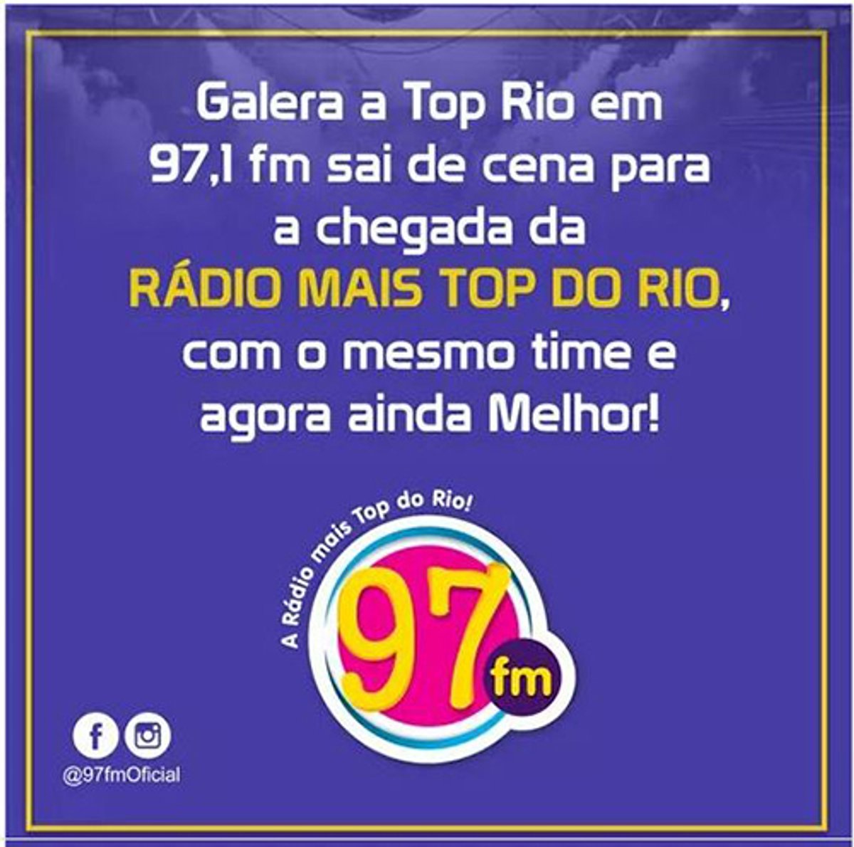 Extra: Top Rio FM deixa novamente o dial FM da região metropolitana do Rio de Janeiro