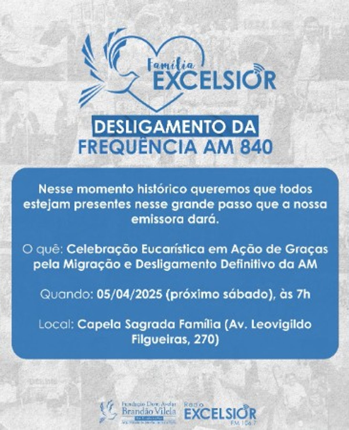 Rádio Excelsior desliga AM 840 em Salvador neste sábado (5)