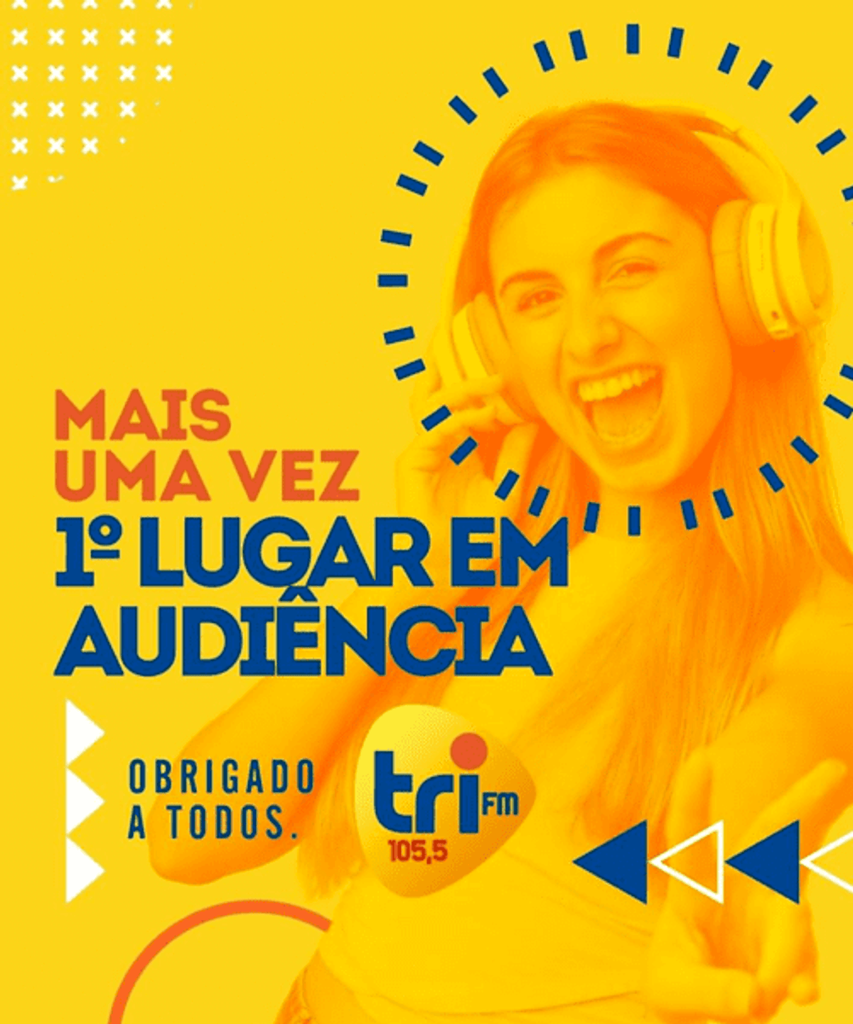 Tri FM faz campanha institucional sobre liderança de audiência na Baixada Santista