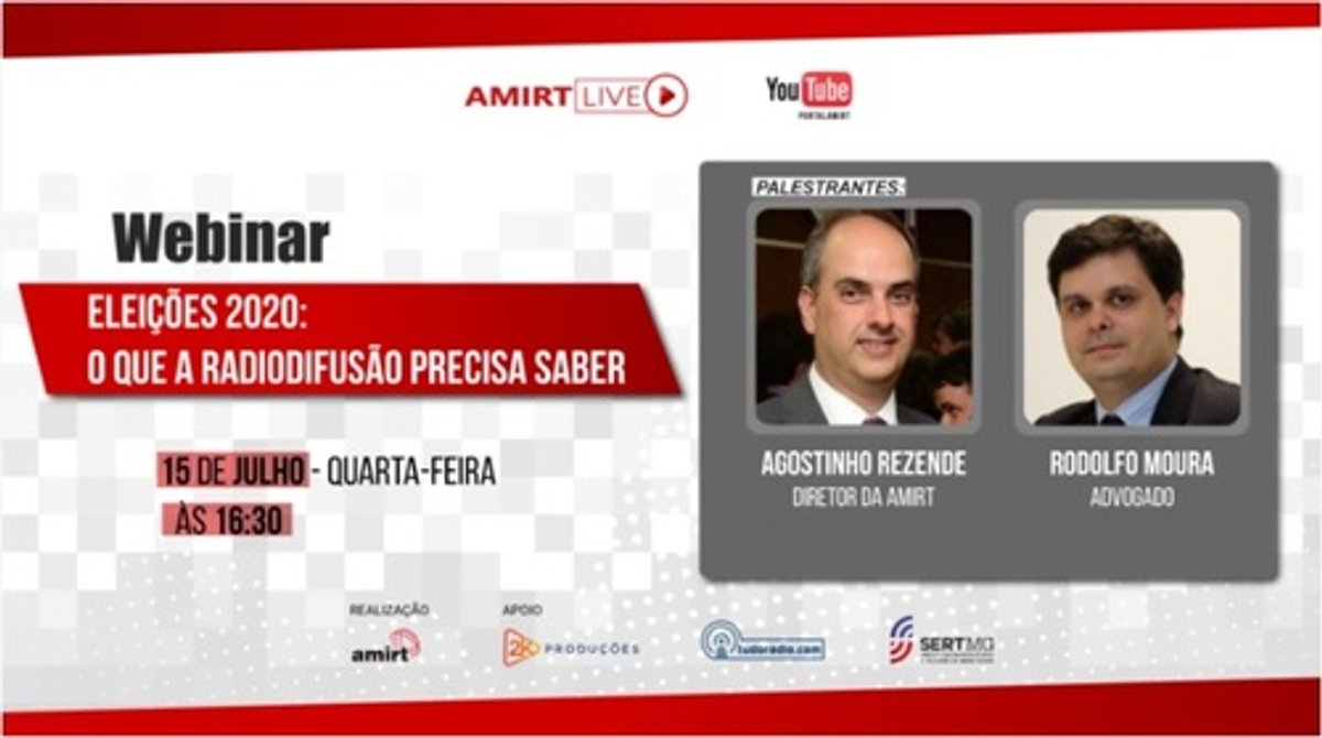 Projeto Amirt Live trata nesta quarta-feira sobre as eleições municipais de 2020