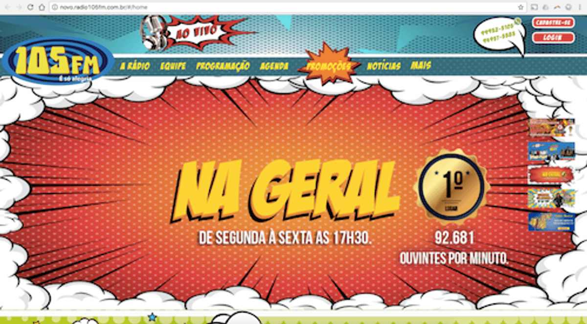 105 FM está com novo site na internet