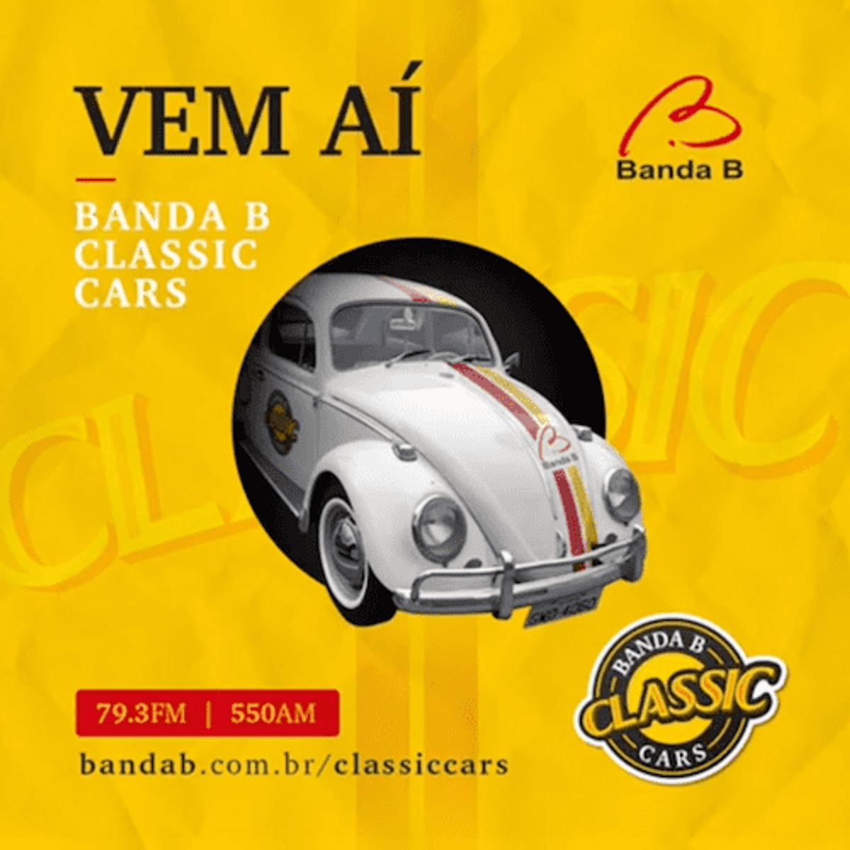 Rádio Banda B terá programa voltado a carros clássicos em Curitiba