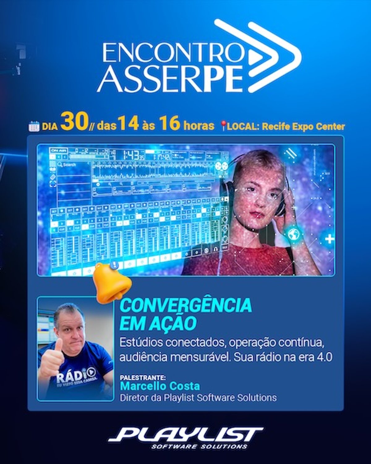 Playlist apresenta soluções para automação e gestão no Encontro ASSERPE 2025