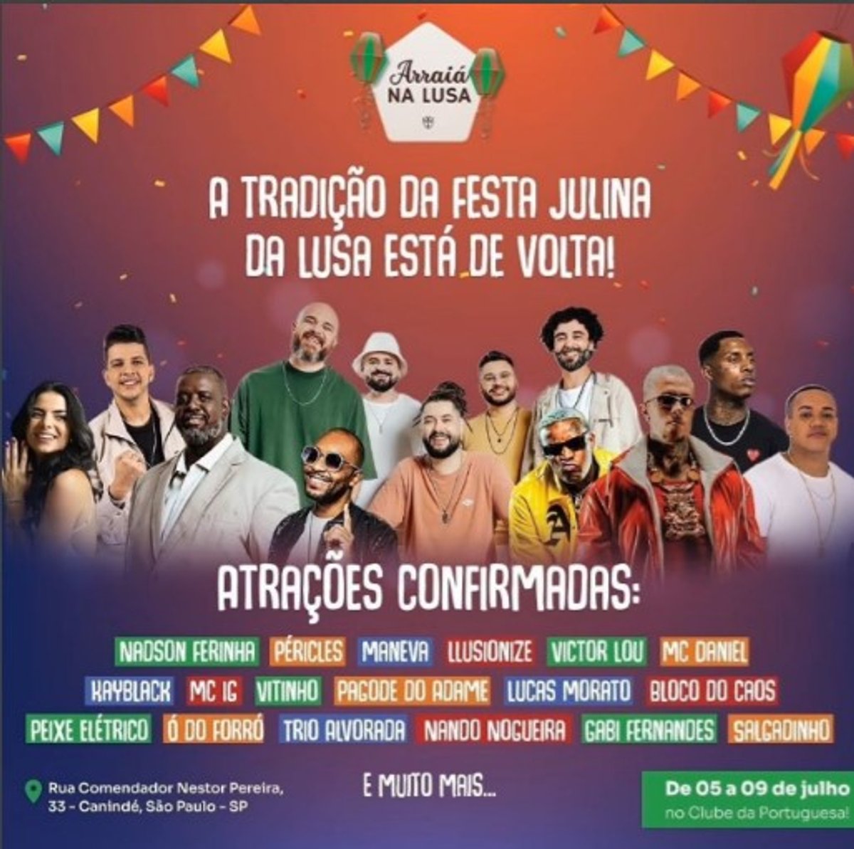 Rádio Disney é a emissora oficial da tradicional festa junina da Portuguesa em São Paulo