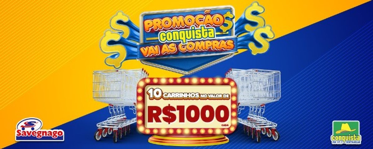 Promoção da Conquista FM sorteia vouchers de até R$ 1 mil em Ribeirão Preto (SP)
