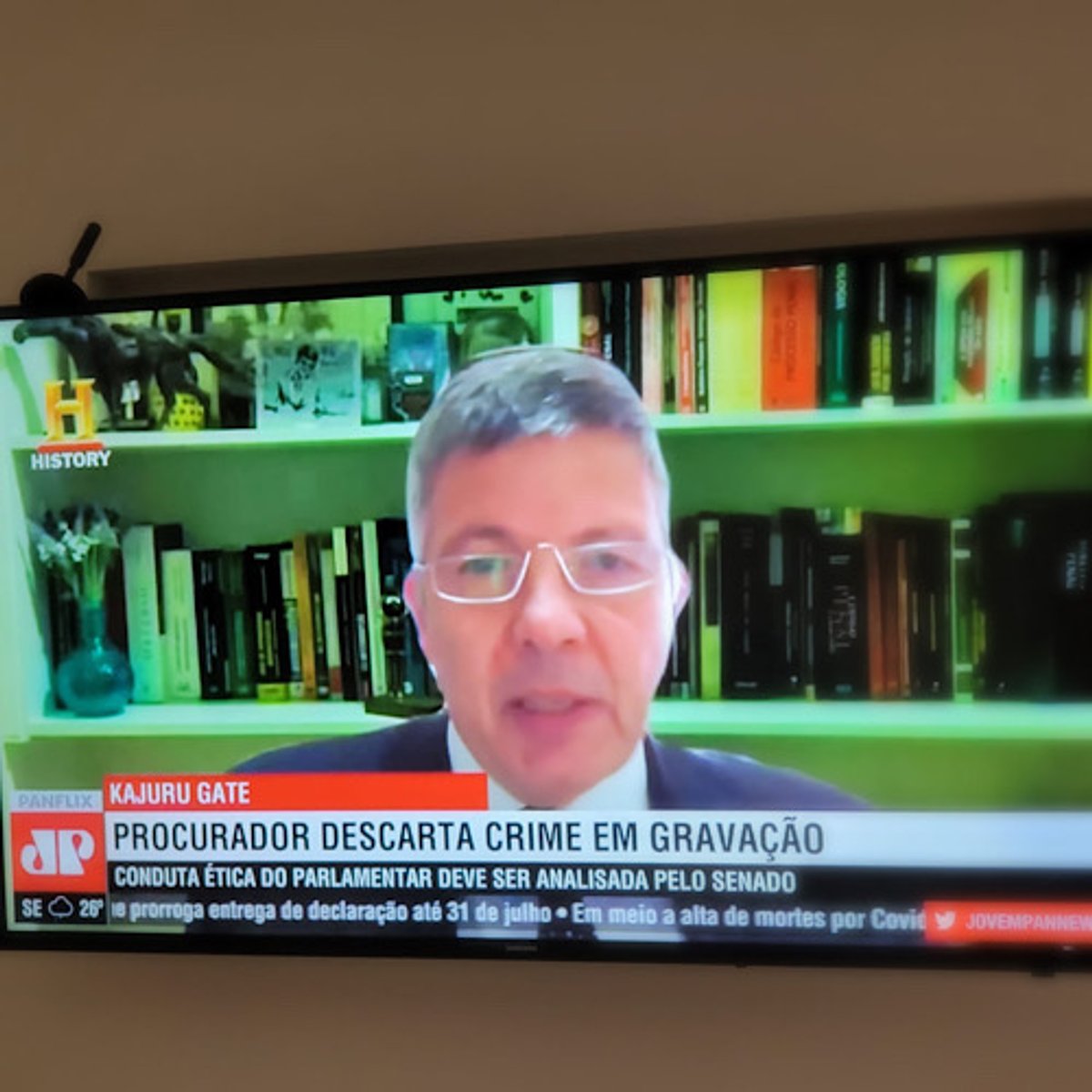 Jovem Pan realiza teste de retransmissão em vídeo ao vivo do Jornal da Manhã no History Channel