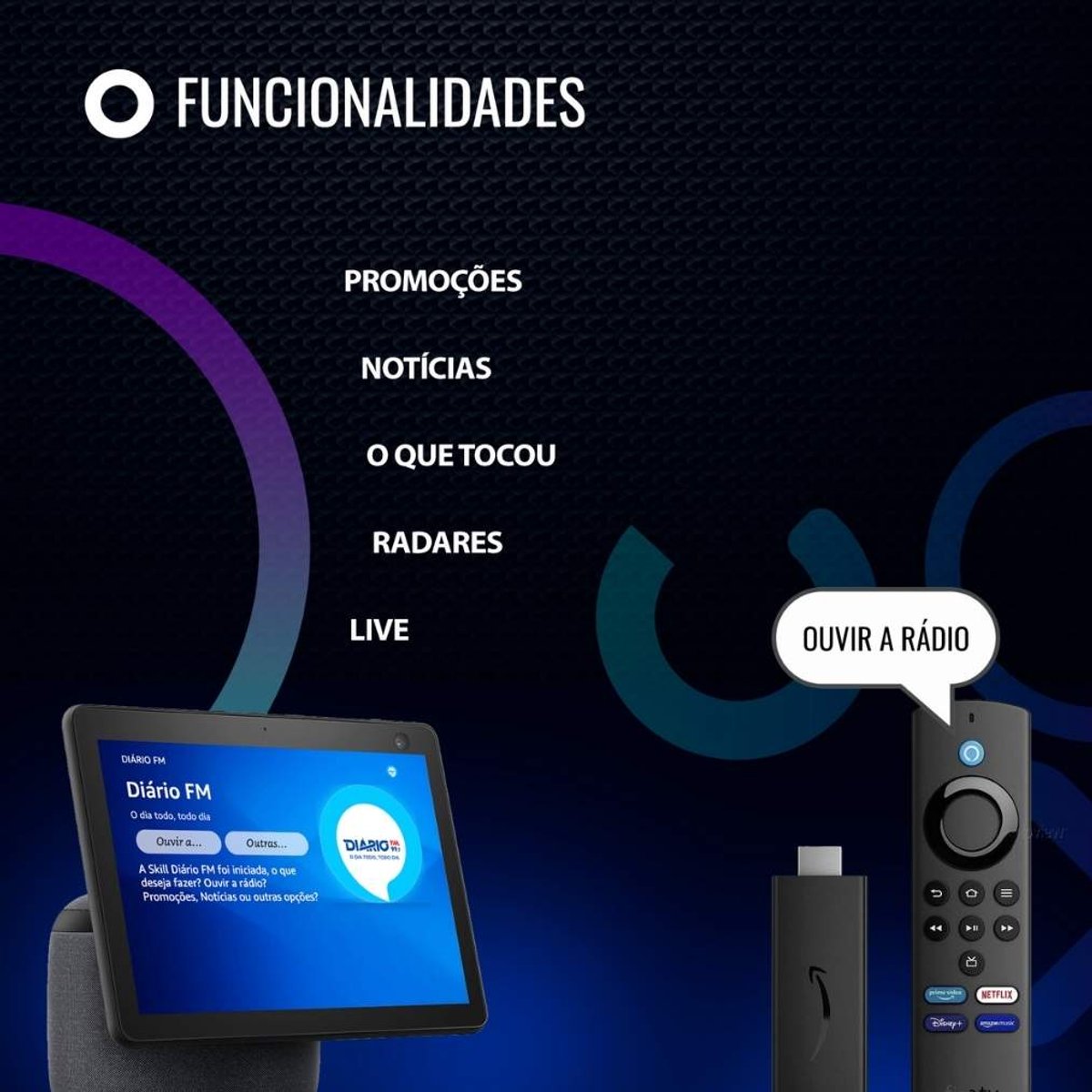 Diário FM conta com skill que permite interação com promoções da rádio através da Alexa