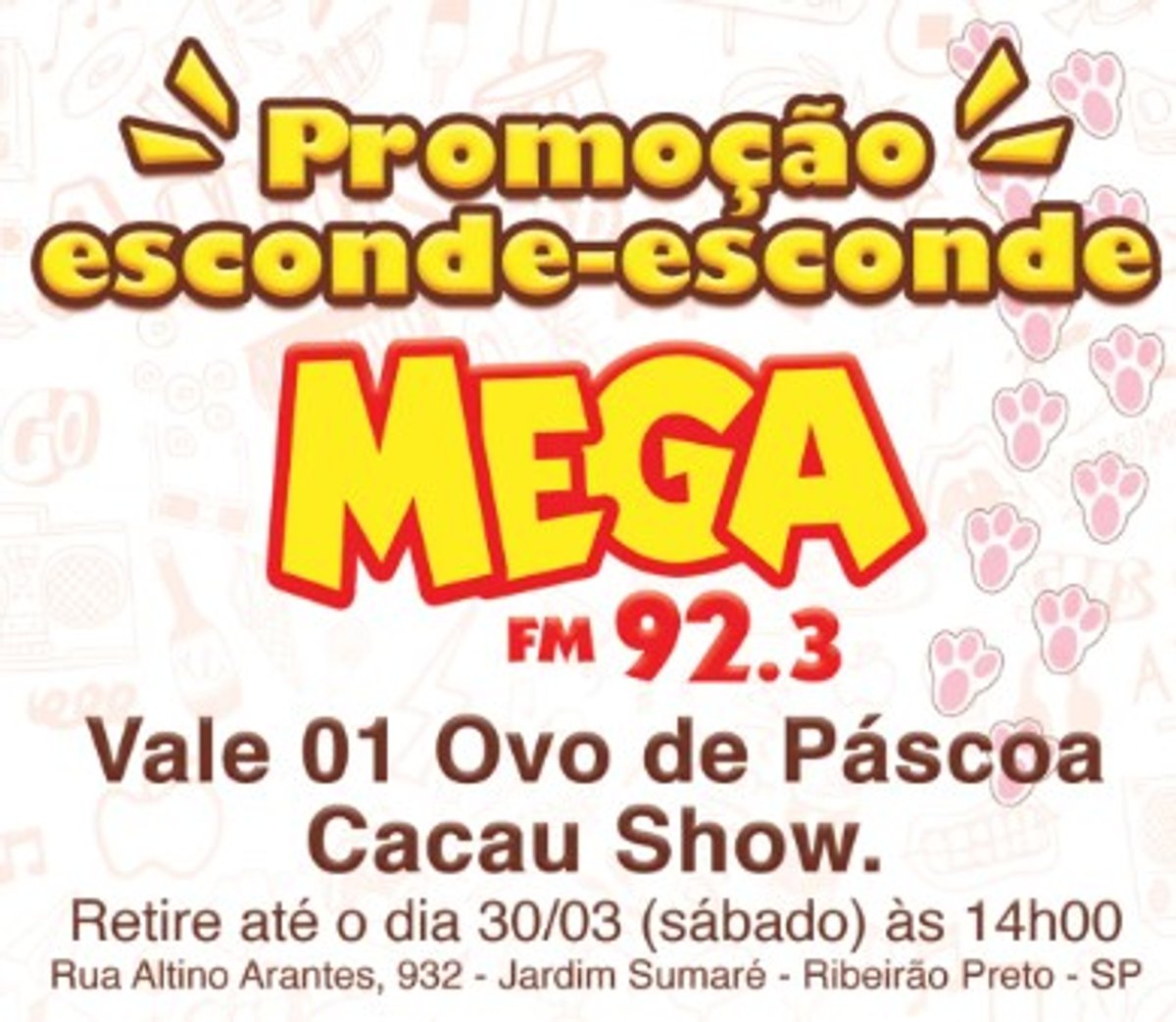 Mega FM realiza ação alusiva à Páscoa com a tradicional promoção Esconde-Esconde Mega