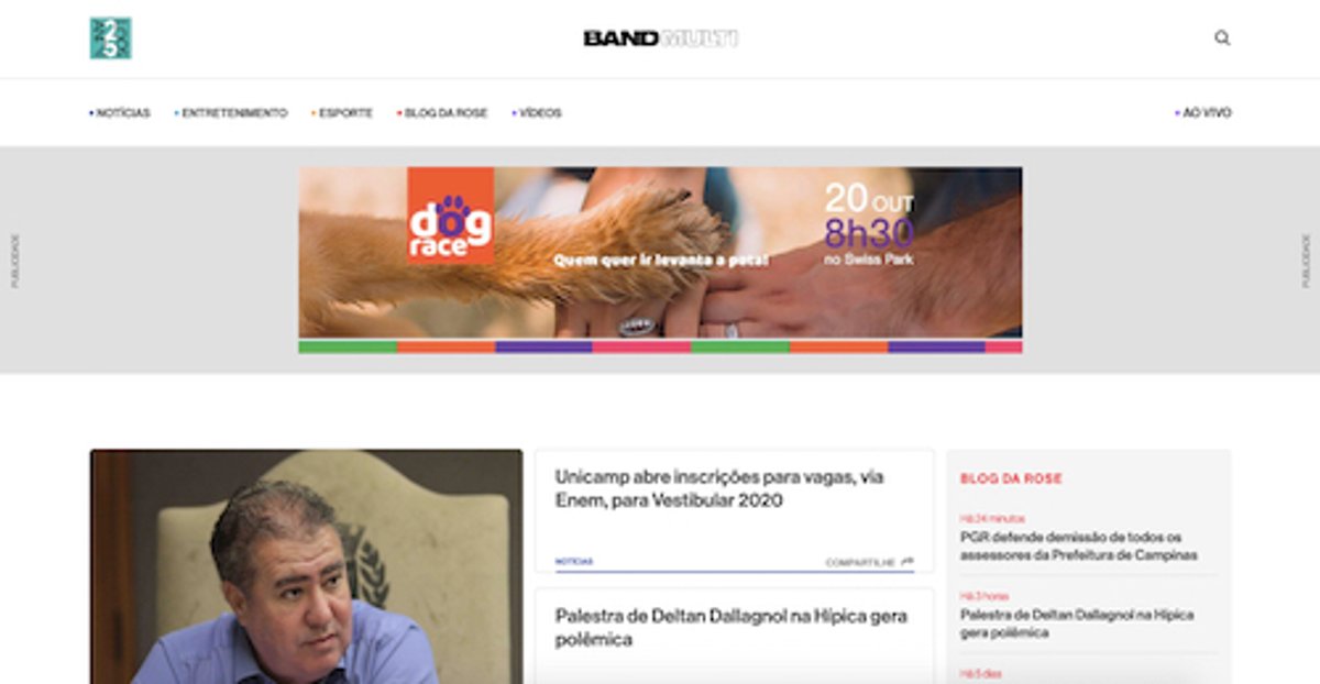 Grupo Bandeirantes de Campinas lança portal BandMulti