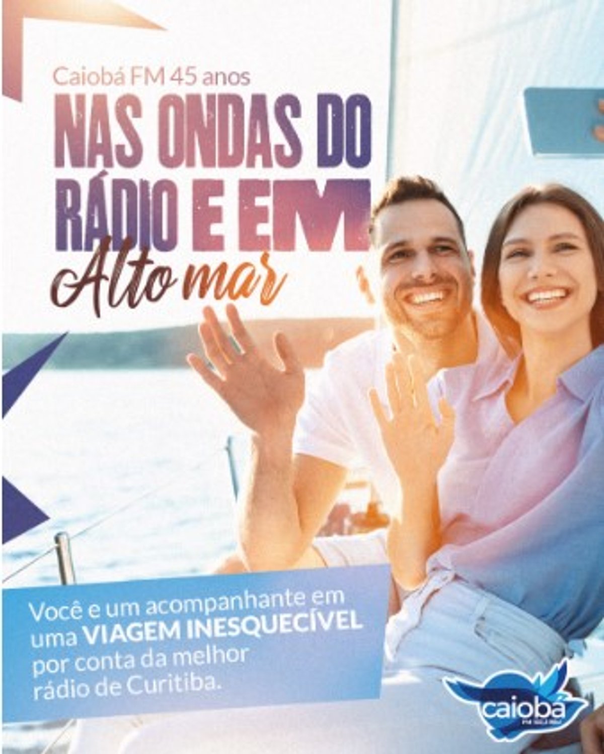 Para comemorar 45 anos, Caiobá FM realiza promoção para sortear cabines em cruzeiro temático