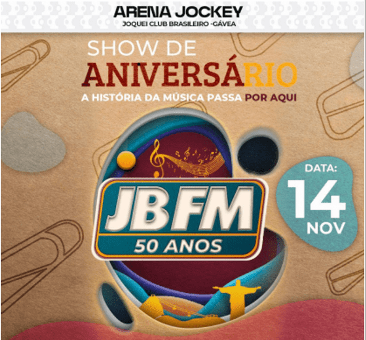 JB FM chega aos 50 anos e realiza evento para comemorar aniversário no Rio de Janeiro