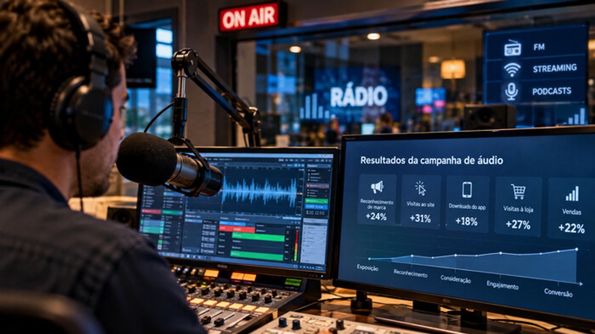 Publicidade em áudio amplia mensuração e passa a conectar exposição no rádio a vendas e conversões