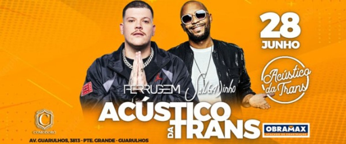 Acústico da Trans, da Transcontinental FM, será realizado no fim de junho com o cantor Ferrugem