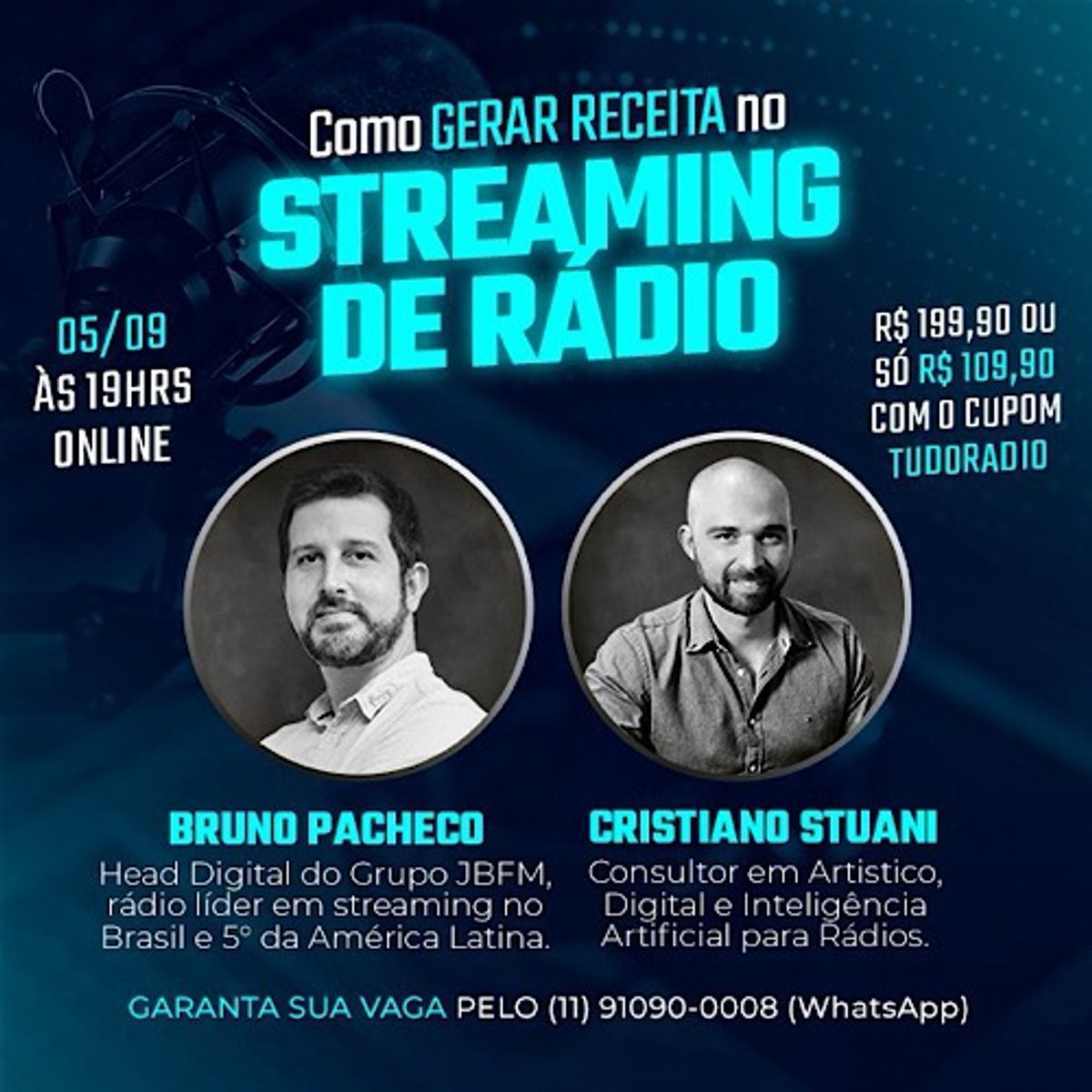 Curso aborda estratégias de monetização no universo digital para radiodifusores, com foco no streaming