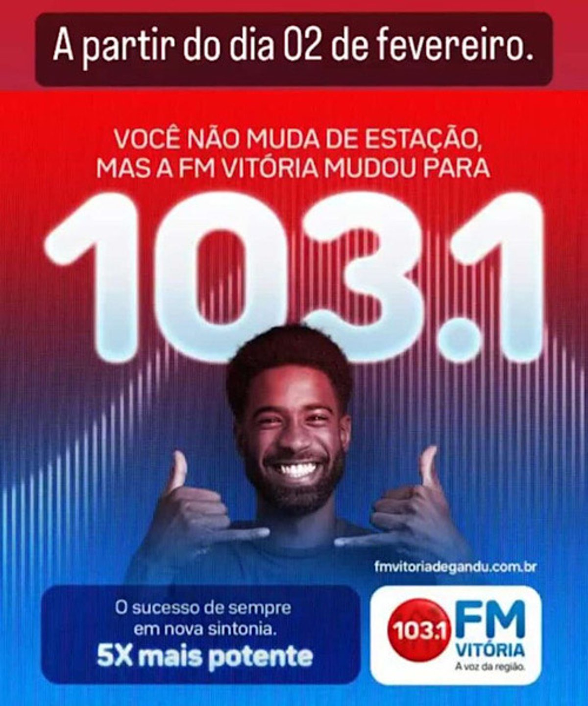 FM Vitória anuncia mudança de canal e ampliação de sinal no Centro-Sul Baiano