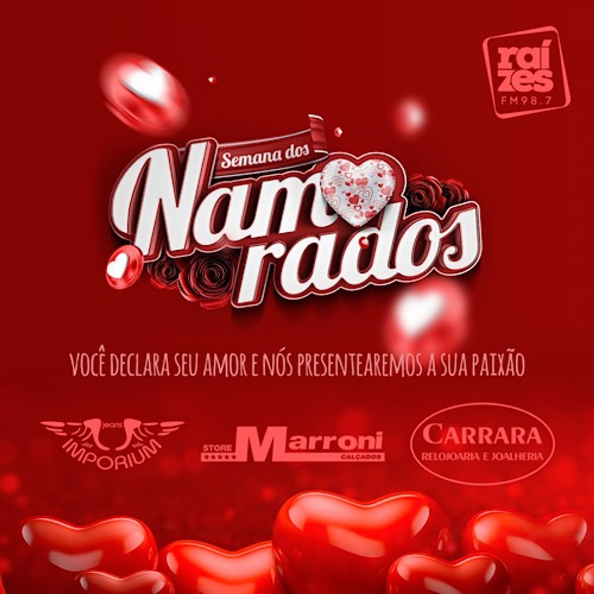 Raízes FM realiza ação especial voltada ao Dia dos Namorados e contempla audiência com uma série de prêmios