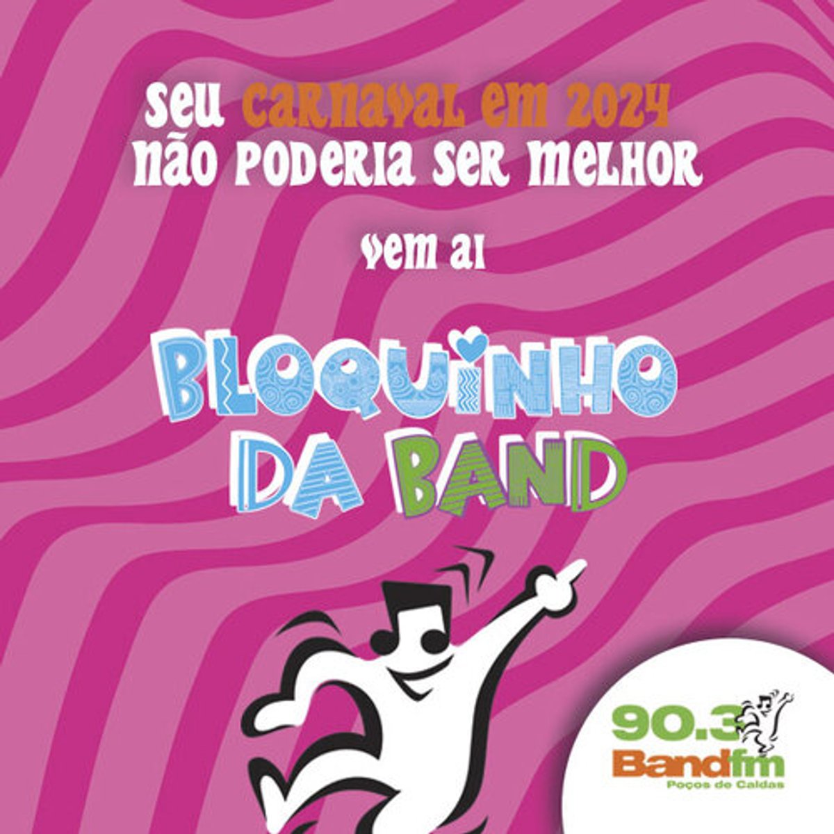 Band FM realiza evento voltado ao Carnaval em Poços de Caldas (MG)