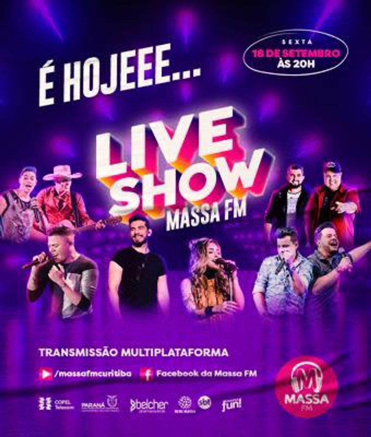 Massa FM promove em Londrina live com nomes de destaque da música sertaneja