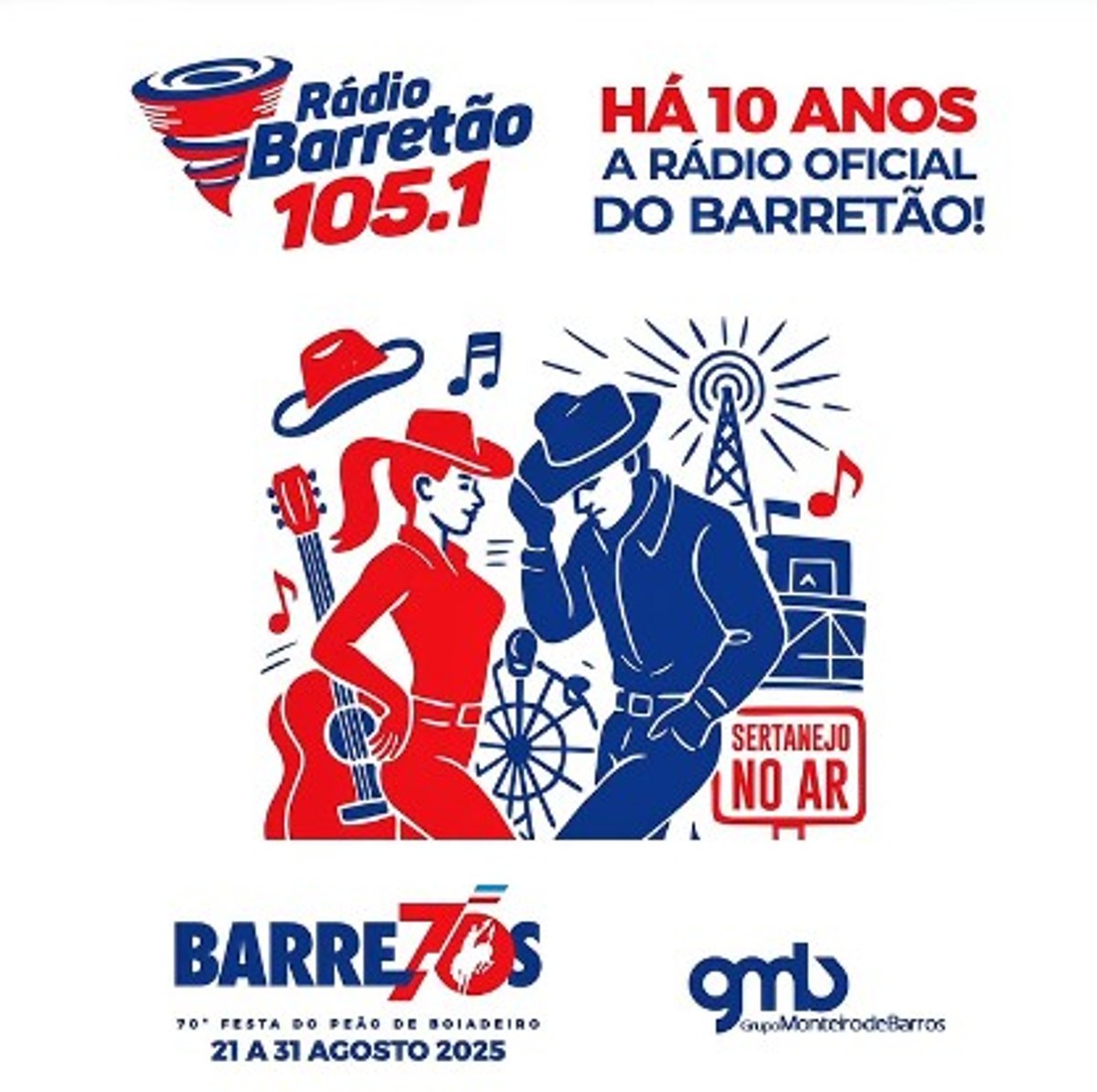 Rádio Barretão FM é lançada como rádio oficial da Festa do Peão de Barretos 2025
