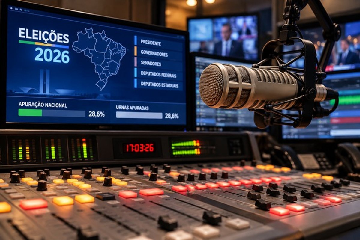Eleições 2026: buscas por rádio atingem pico no Google às 17h, no início da apuração