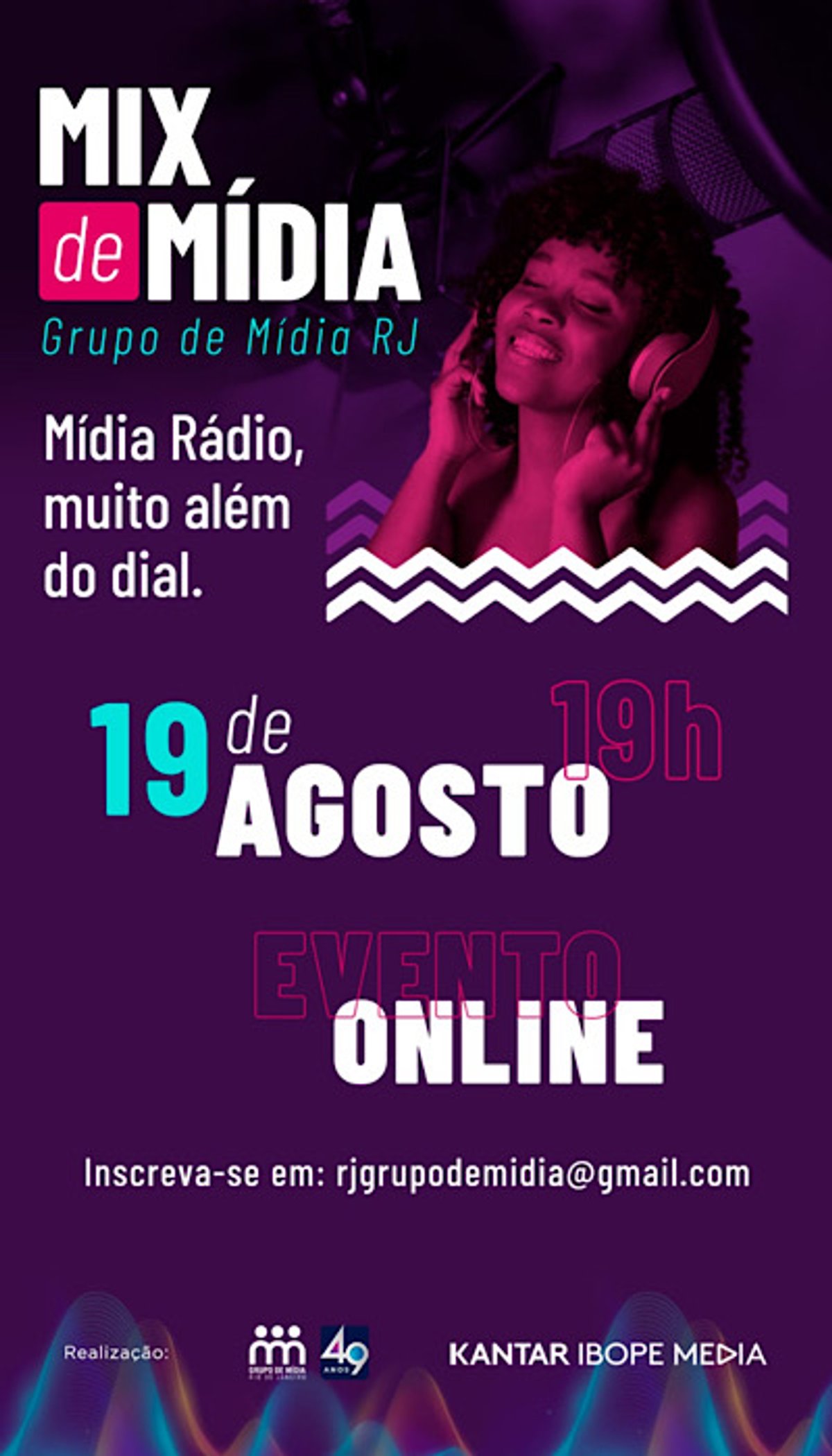 Grupo de Mídia RJ realiza evento para apresentar resultados de estudo feito pela Kantar Ibope Media sobre consumo de rádio