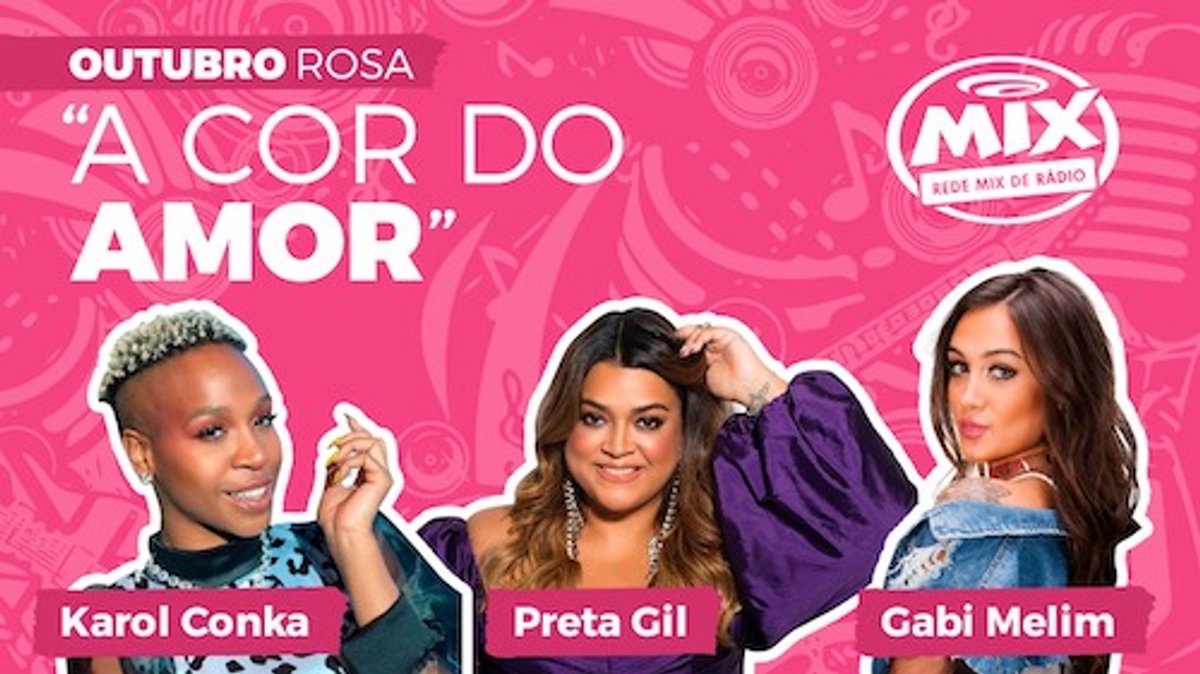 Rádio Mix FM realiza ações alusivas ao Outubro Rosa e lança o clipe de "A Cor do Amor"