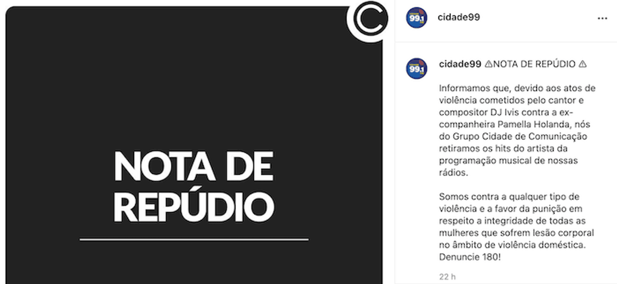 Rádios do Ceará retiram músicas de DJ Ivis após revelação de agressões do cantor contra ex-mulher